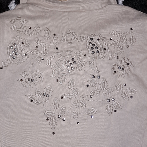 NWT PAPARAZZI Jean Jacket sz M L - Picture 4 of 11